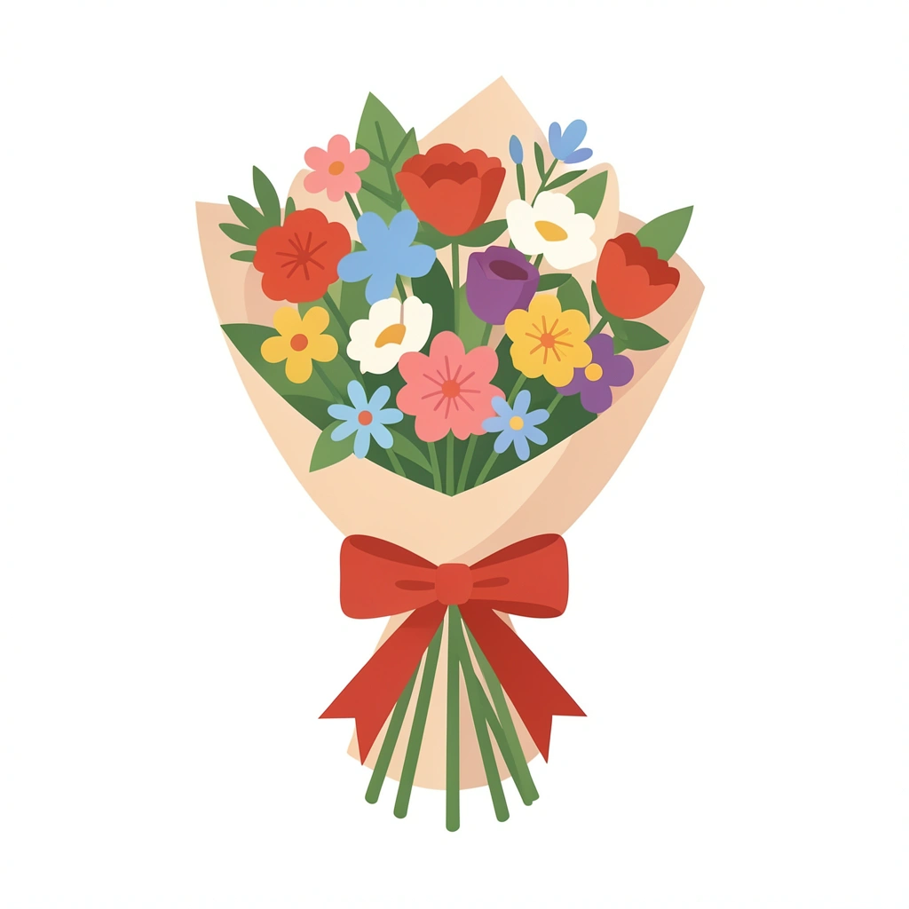 flower clipart — bouquet 2 (free download)