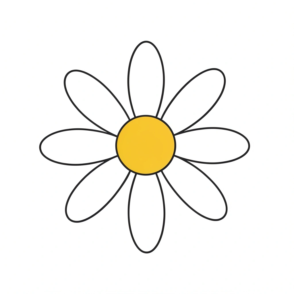 flower clipart — daisy 3 (free download)