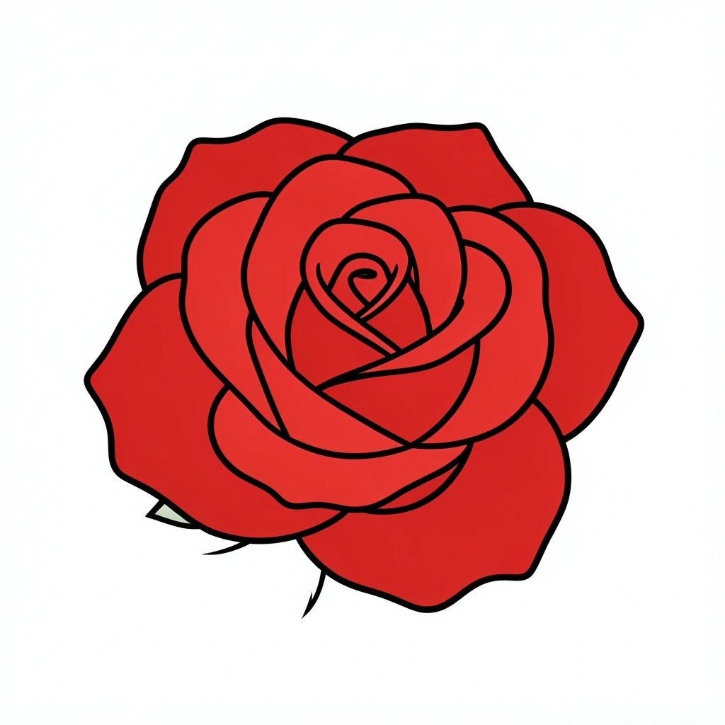 flower clipart — rose 2 (free download)