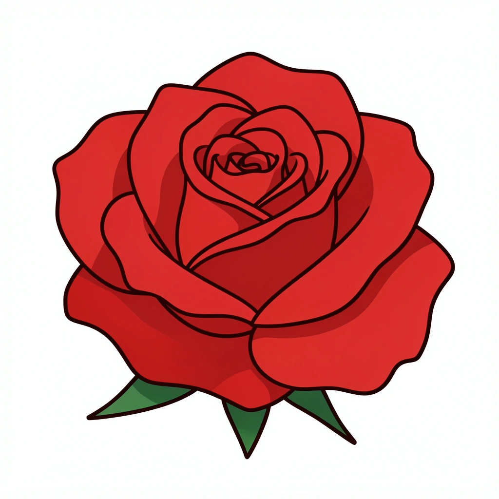 flower clipart — rose 3 (free download)