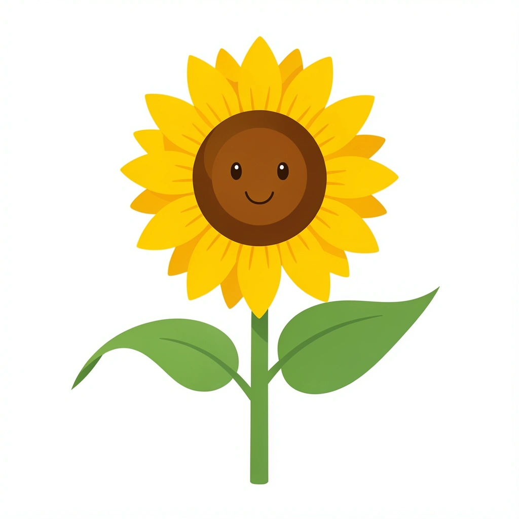 flower clipart — sunflower 1 (free download)