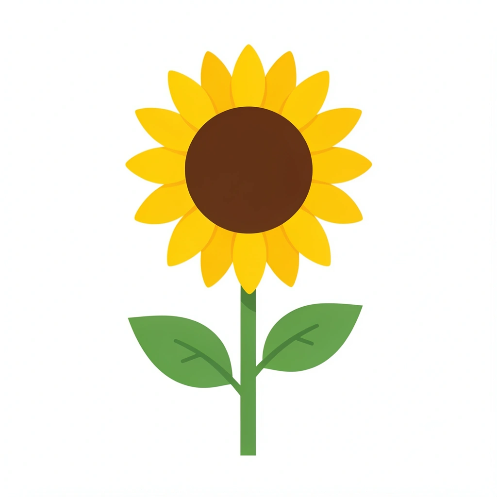 flower clipart — sunflower 2 (free download)