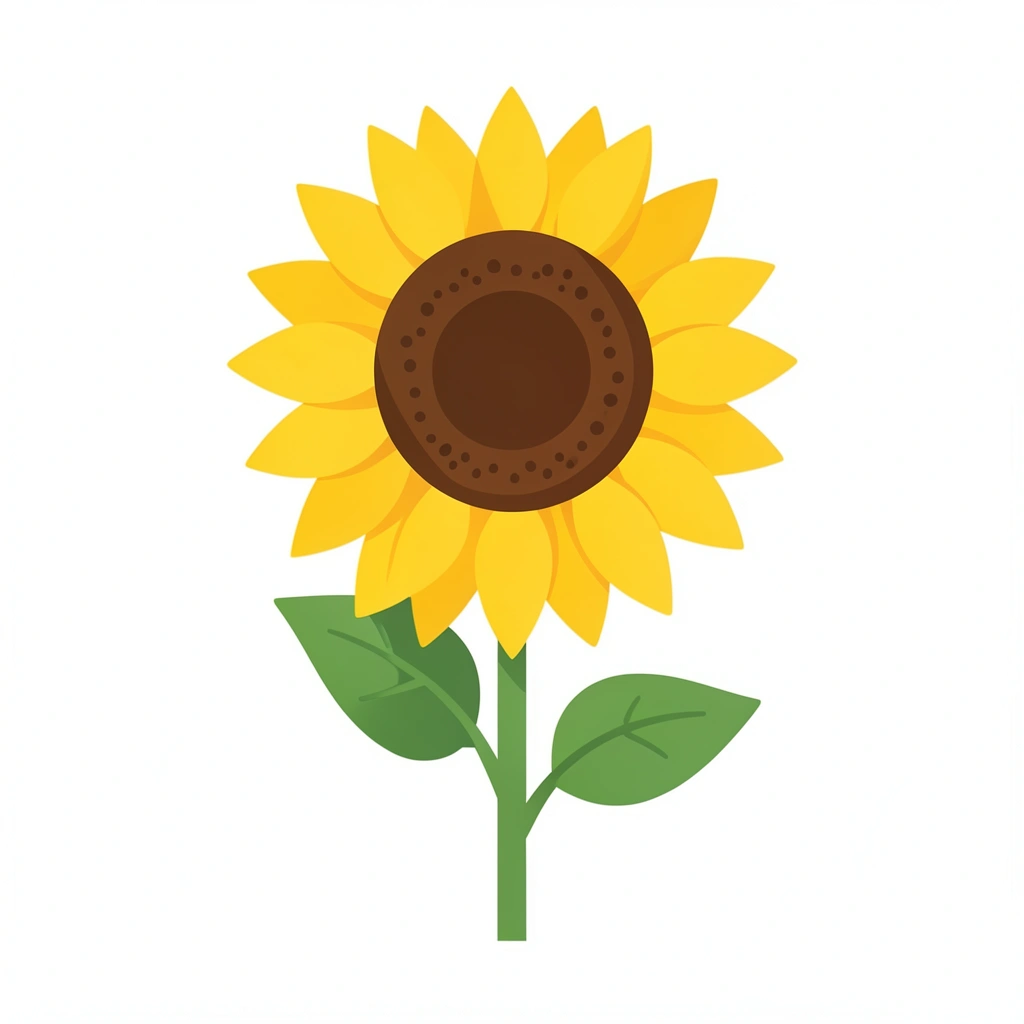 flower clipart — sunflower 3 (free download)
