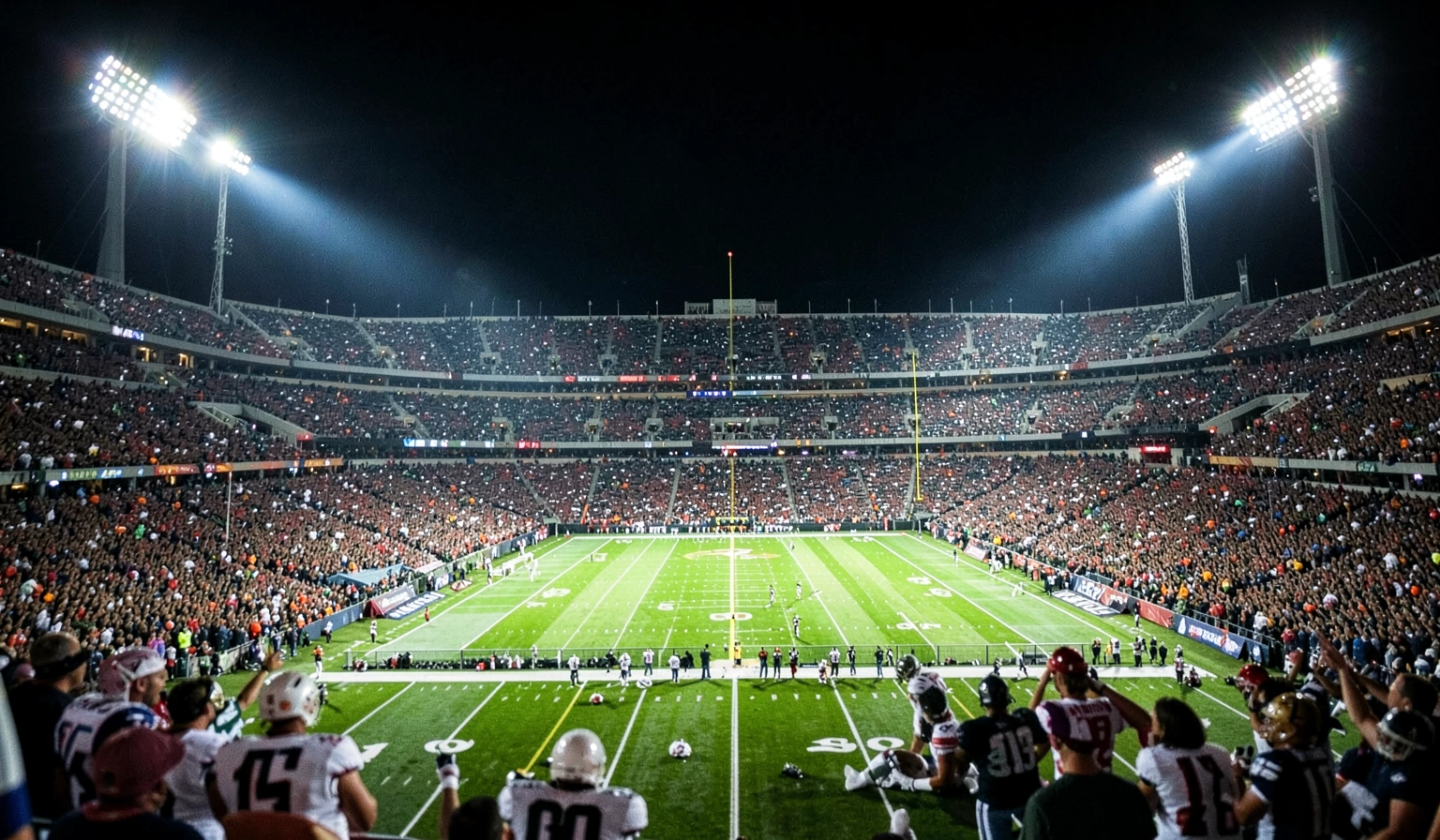 football background — stadium lights 4 (free download)