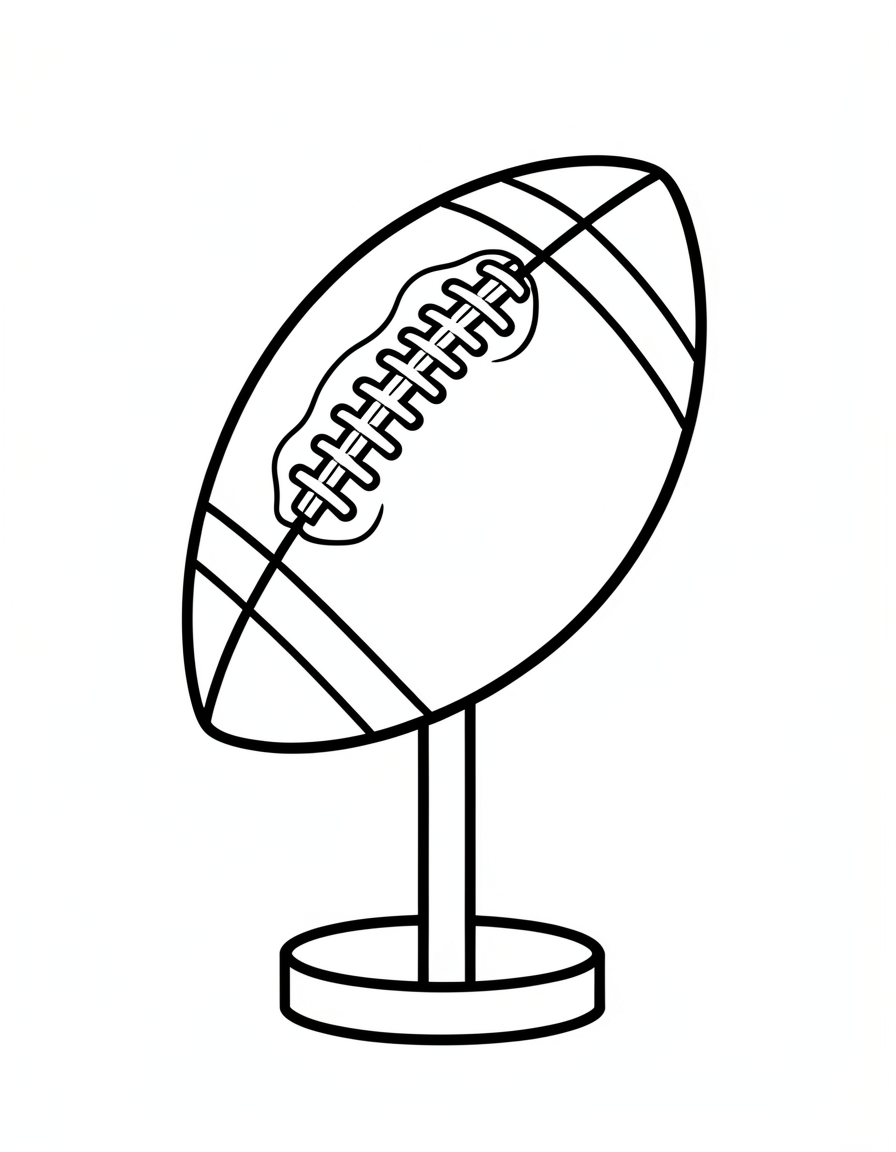 football coloring pages — ball tee 3 (free download)