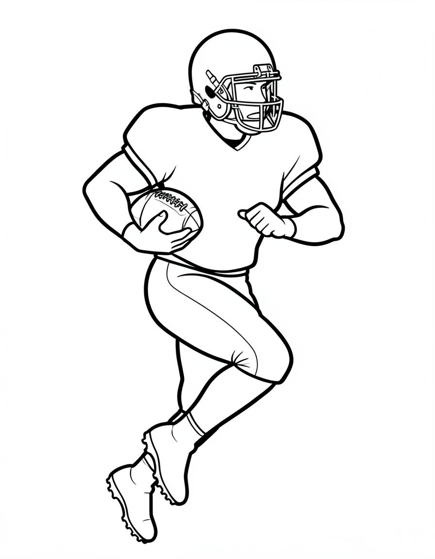 football coloring pages — player run 3 (free download)