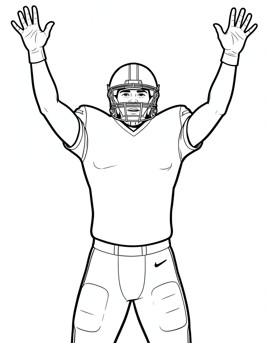 football coloring pages — touchdown 1 (free download)