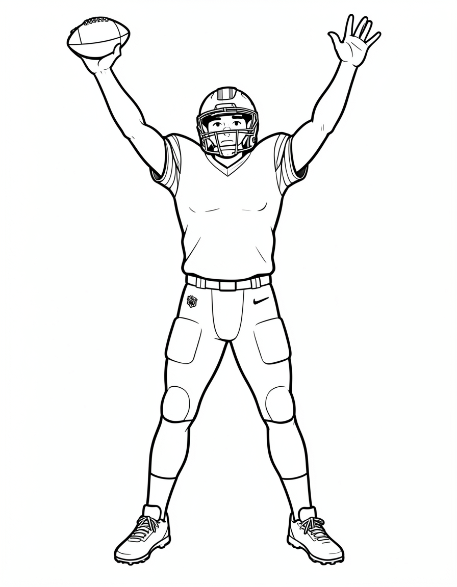 football coloring pages — touchdown 2 (free download)