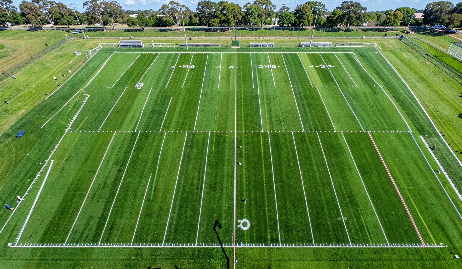 football field background — aerial 2 (free download)