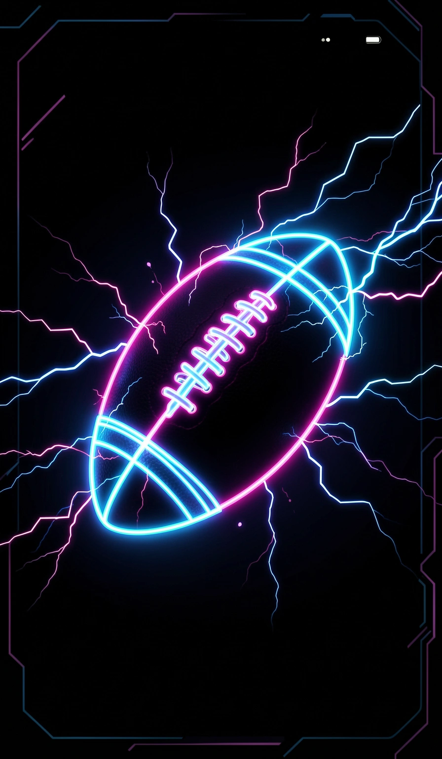 football wallpaper — neon 1 (free download)