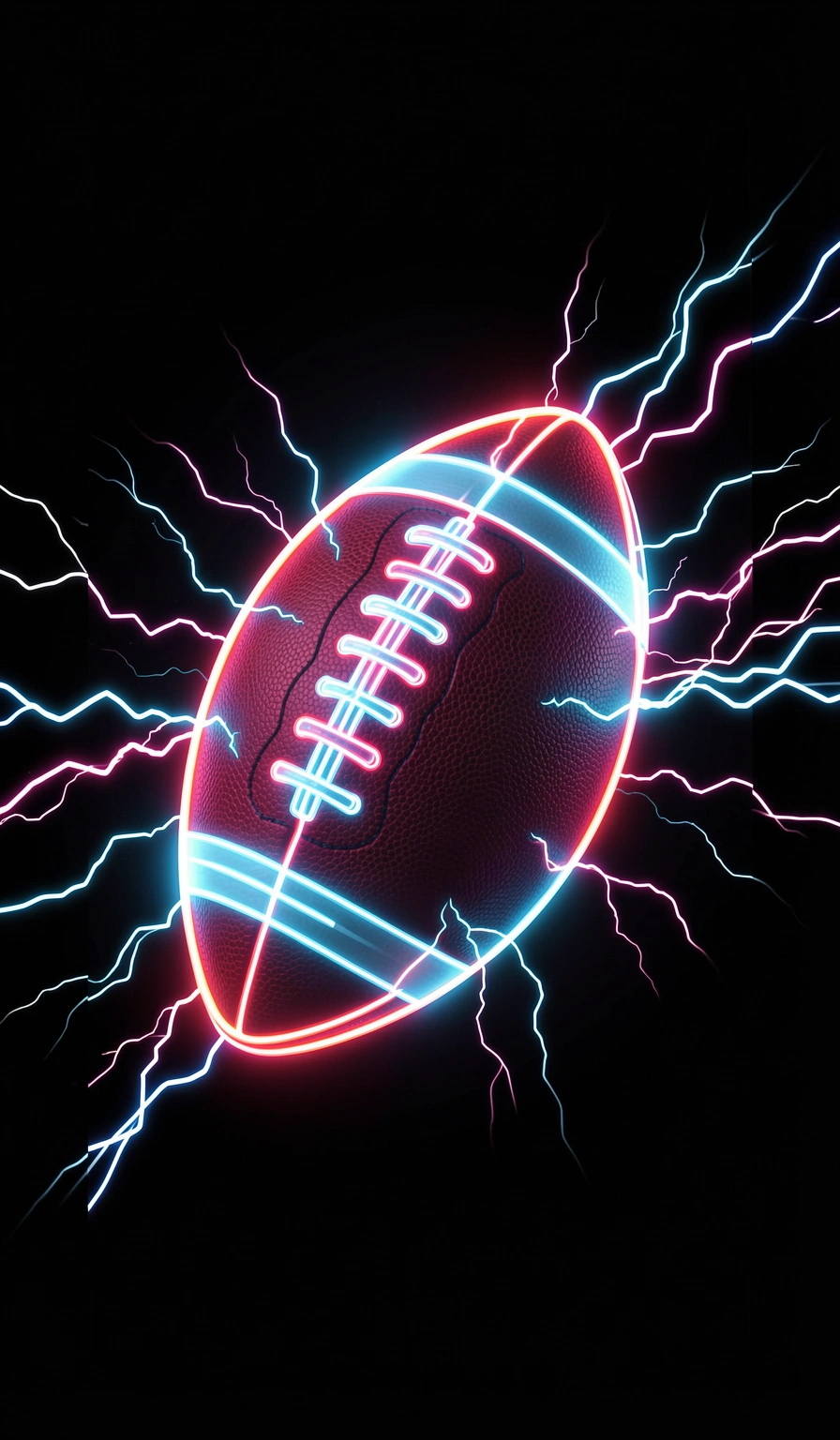 football wallpaper — neon 2 (free download)