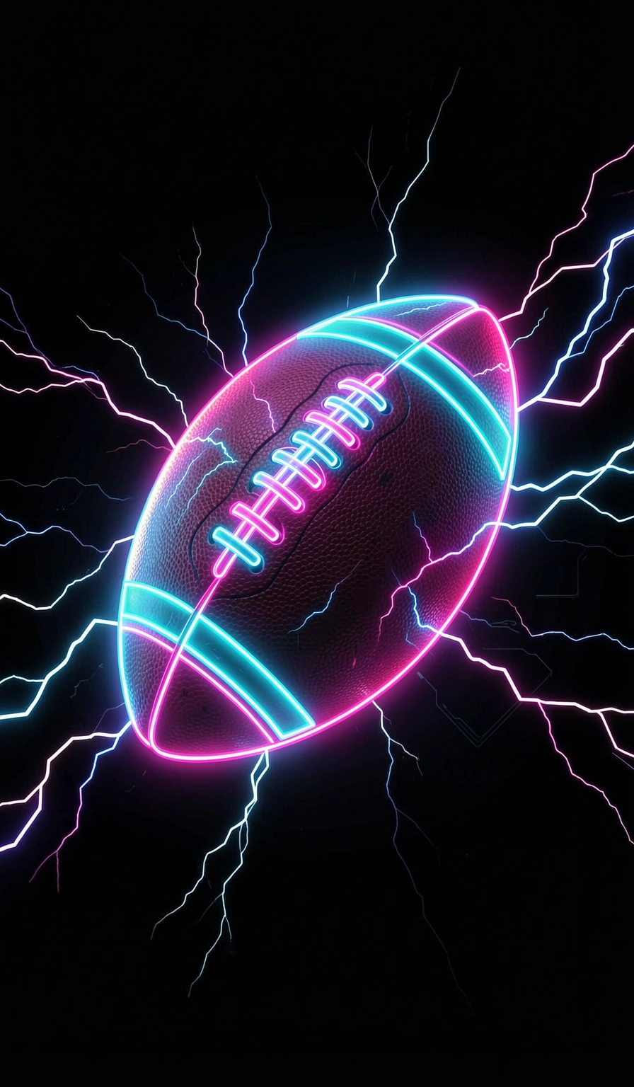 football wallpaper — neon 4 (free download)