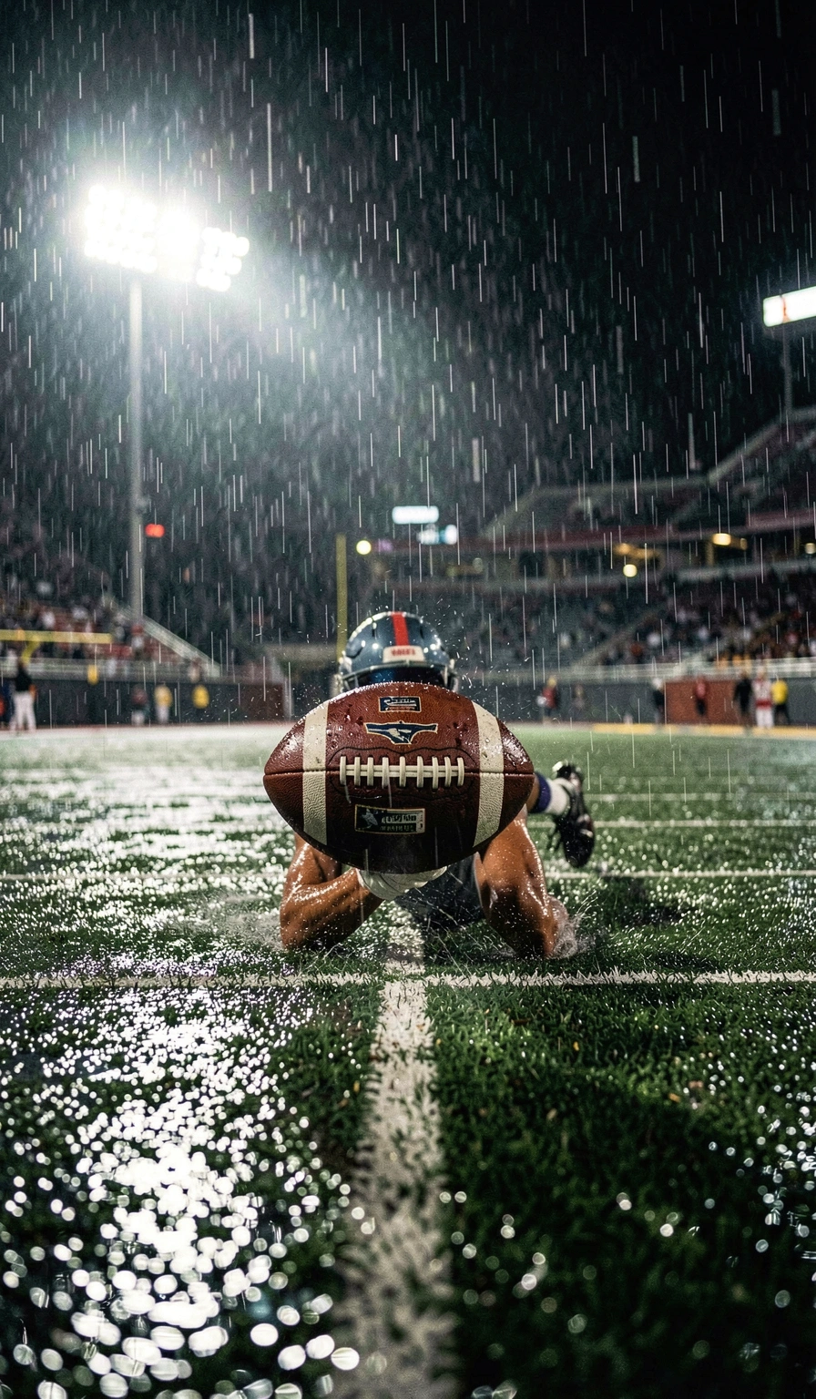football wallpaper — rain night 2 (free download)