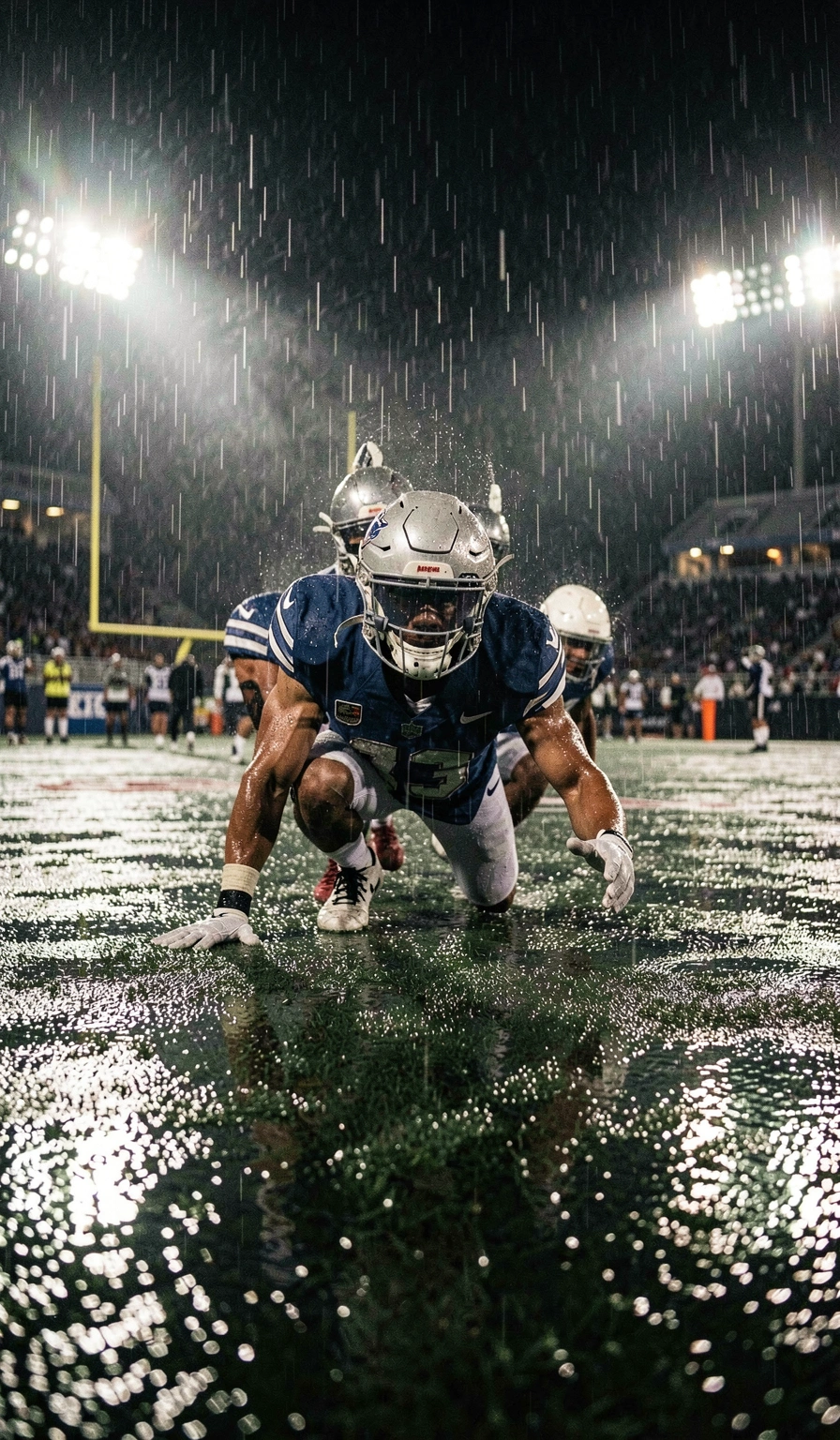 football wallpaper — rain night 4 (free download)