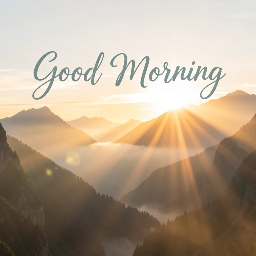 good morning images — mountain dawn 1 (free download)