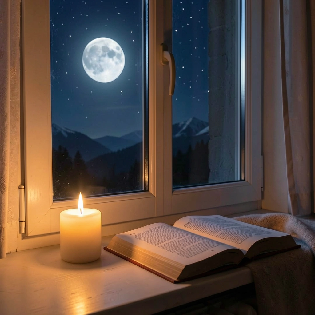 good night images — candle scene 1 (free download)