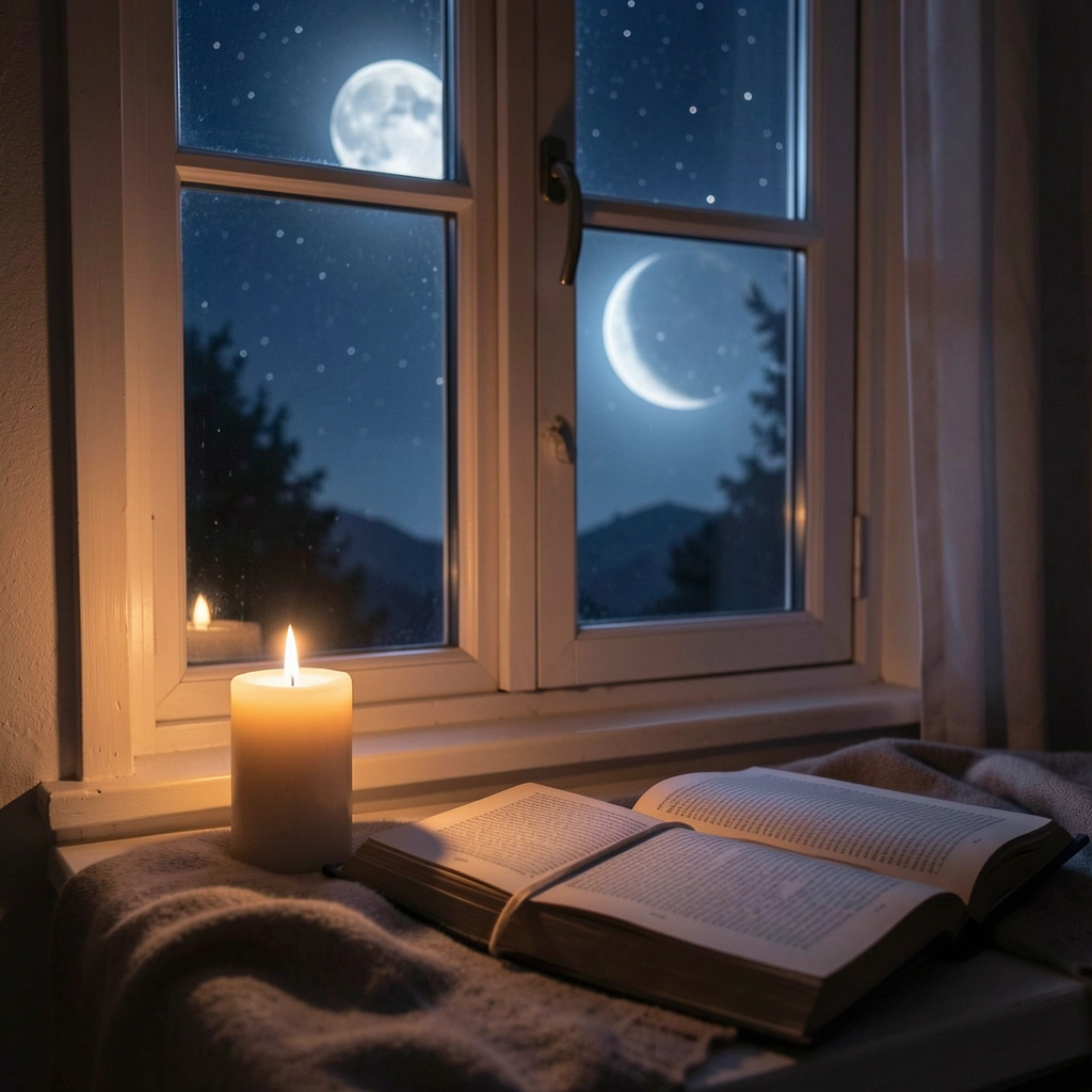 good night images — candle scene 2 (free download)