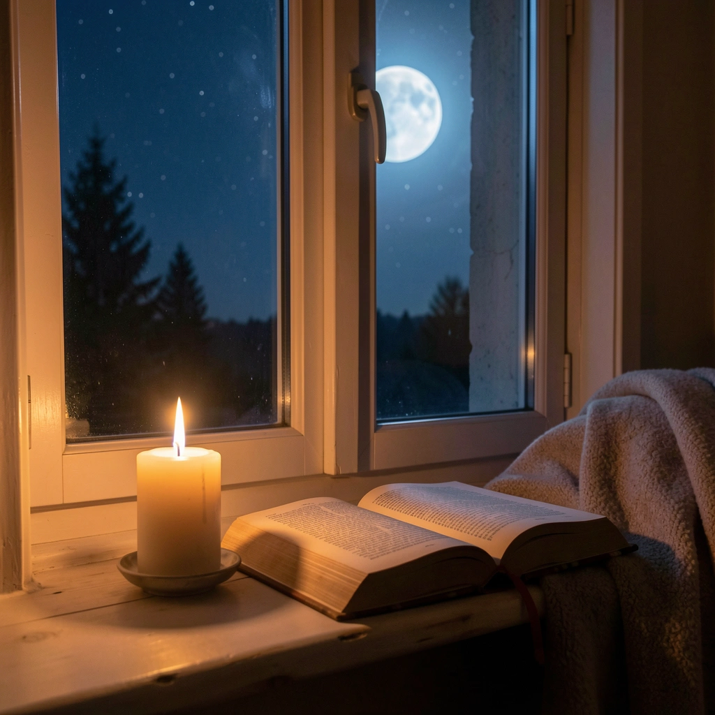 good night images — candle scene 3 (free download)