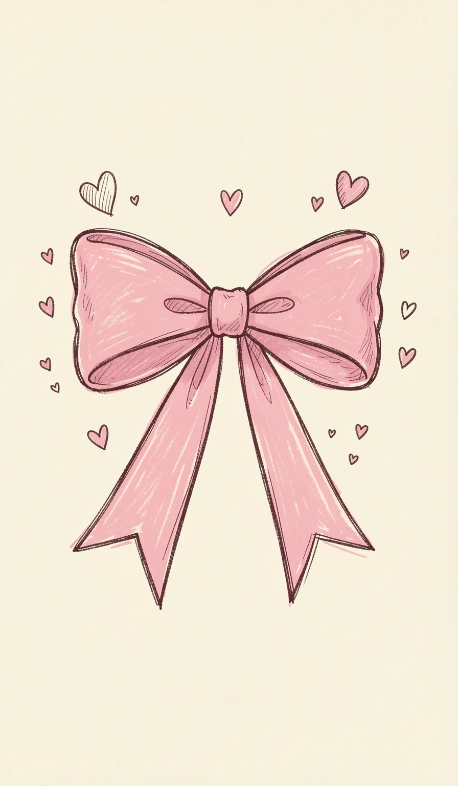 hand drawn bows — single large 4 (free download)