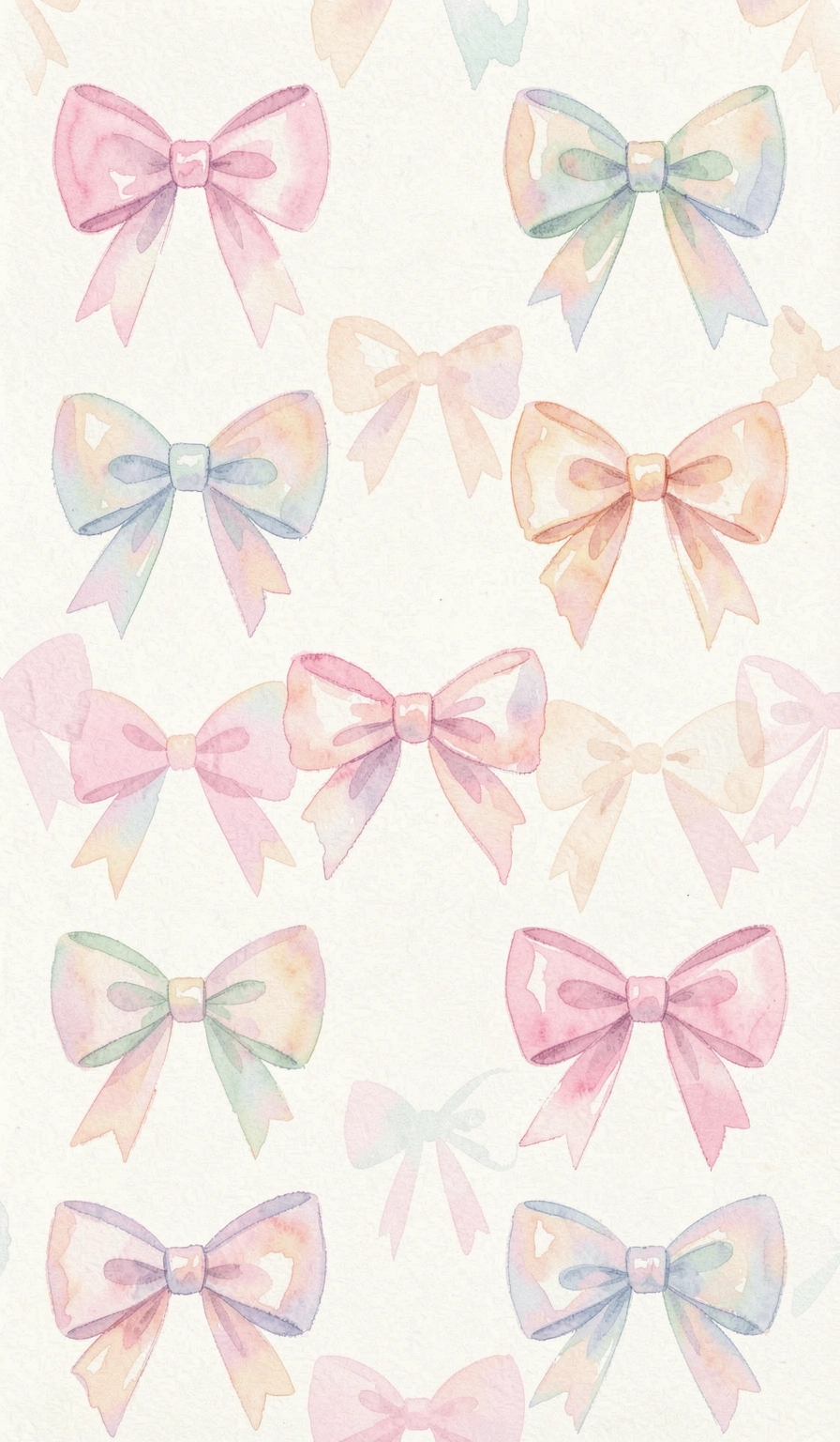 hand drawn bows — watercolor 1 (free download)