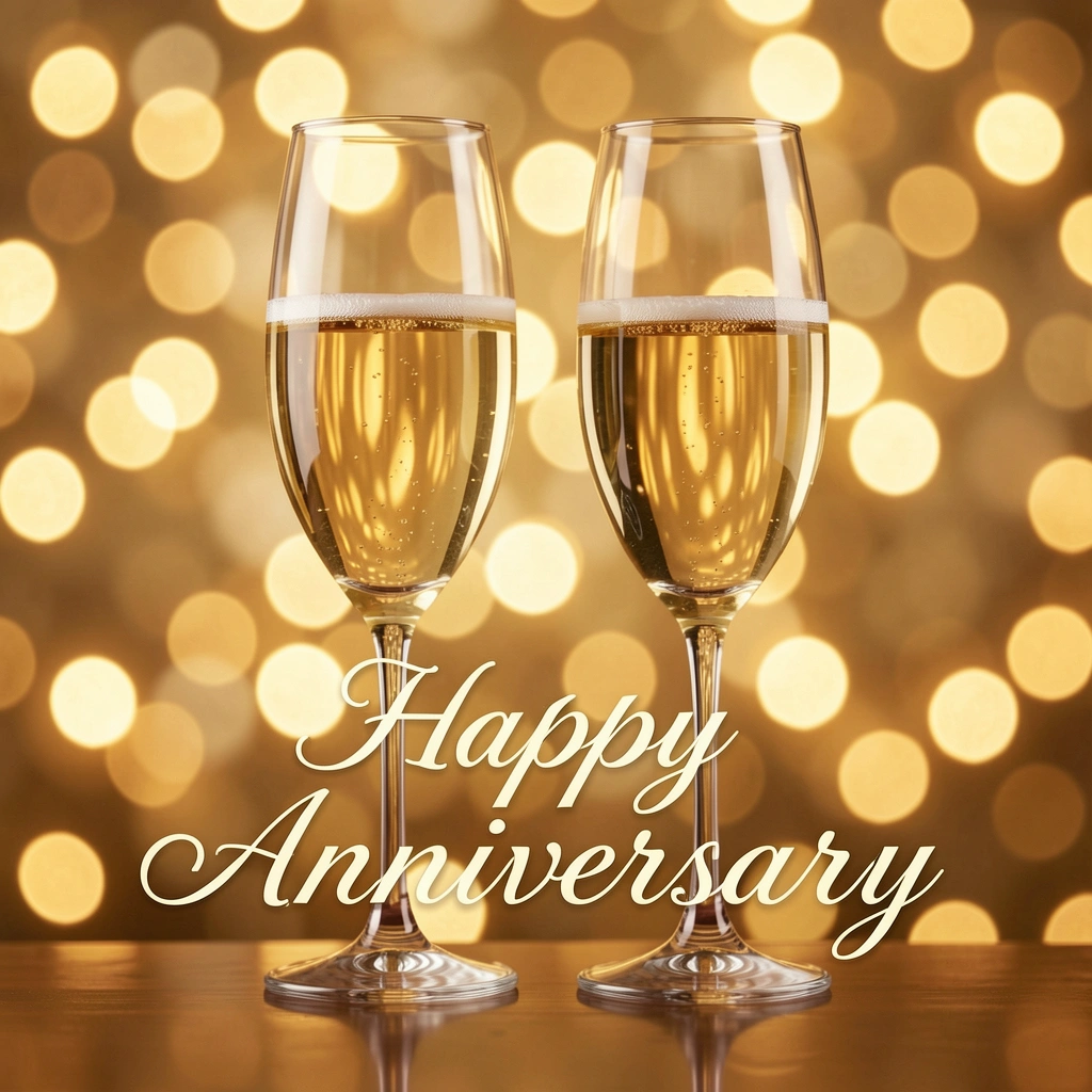 happy anniversary images — champagne 1 (free download)