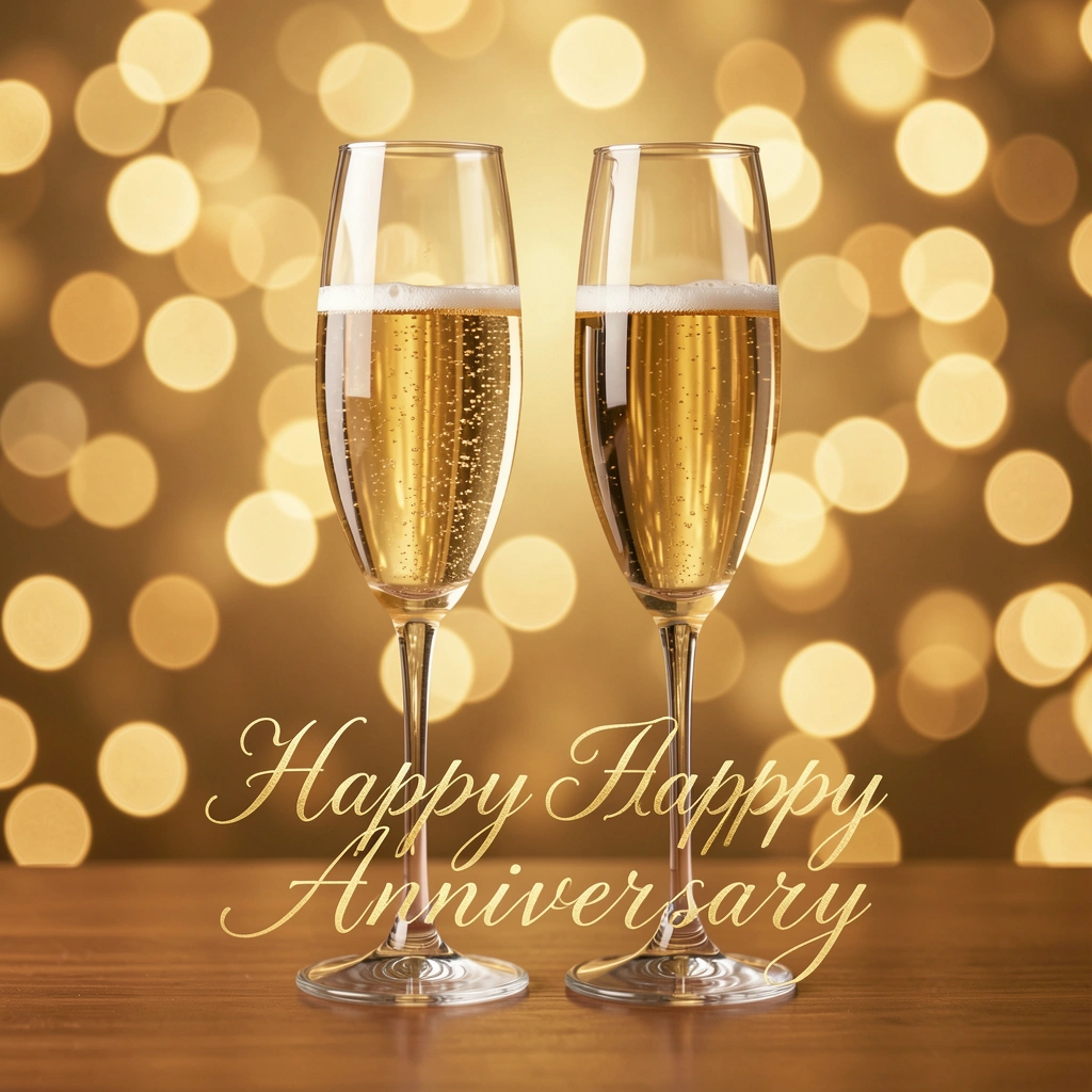 happy anniversary images — champagne 2 (free download)