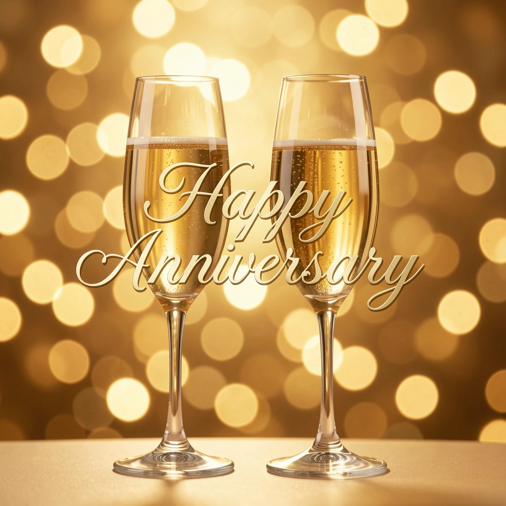 happy anniversary images — champagne 3 (free download)