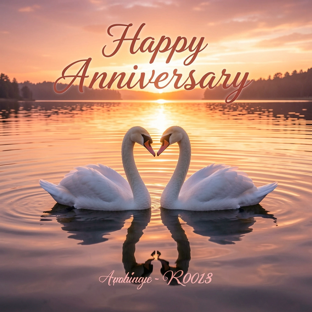 happy anniversary images — swans 2 (free download)