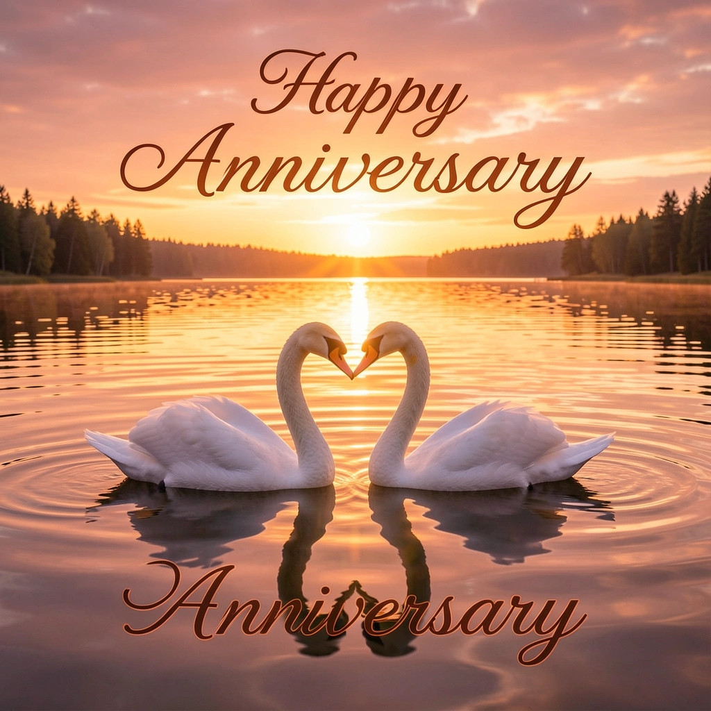 happy anniversary images — swans 3 (free download)