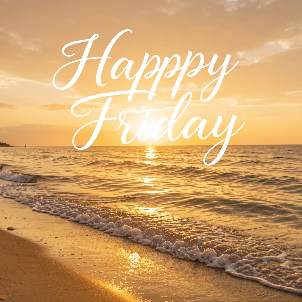 happy friday images — sunset script 2 (free download)