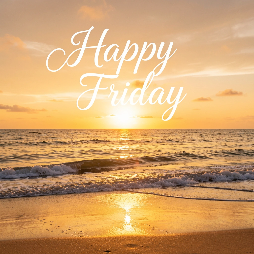 happy friday images — sunset script 3 (free download)