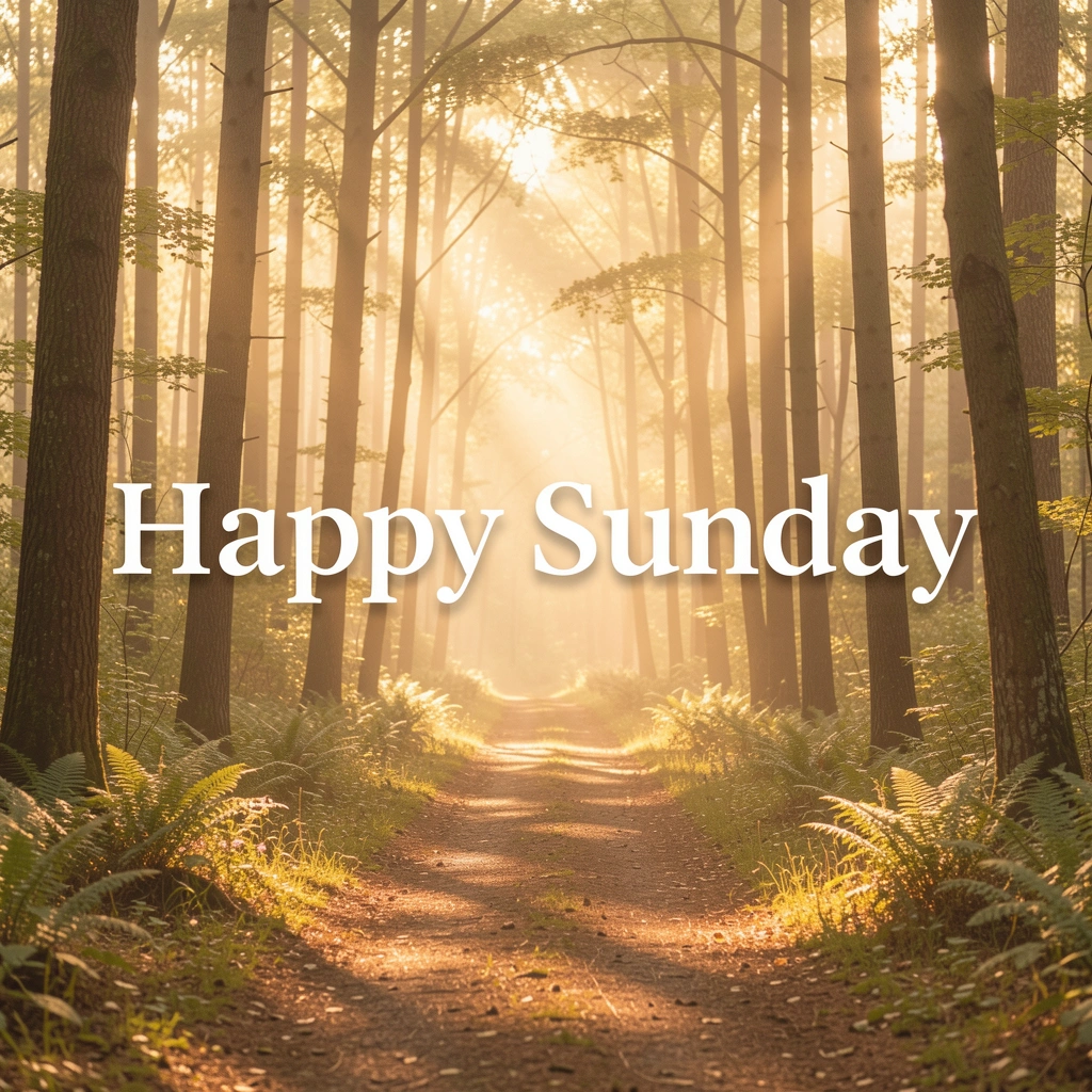 happy sunday images — nature path 3 (free download)