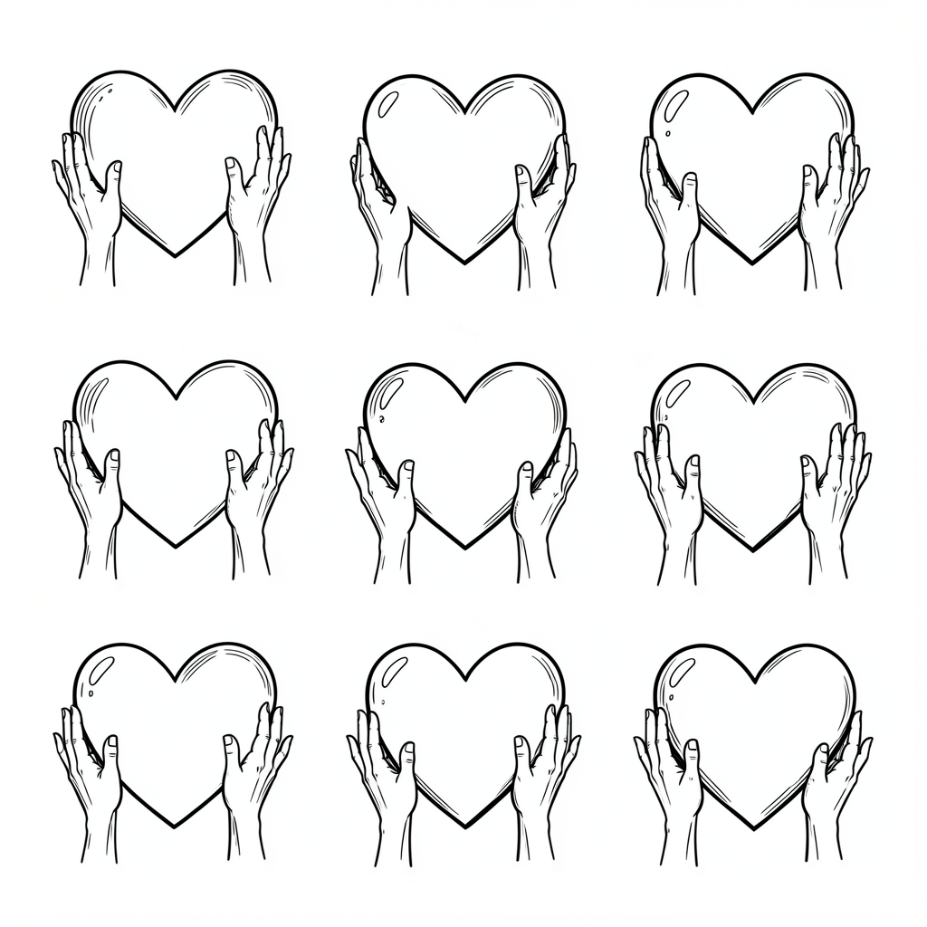 heart clipart — doodle hearts 1 (free download)