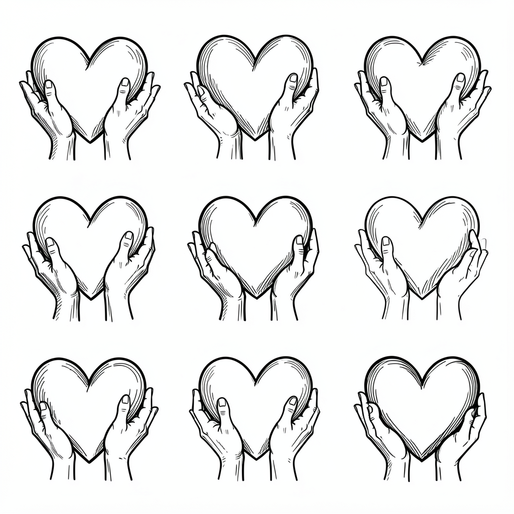 heart clipart — doodle hearts 3 (free download)