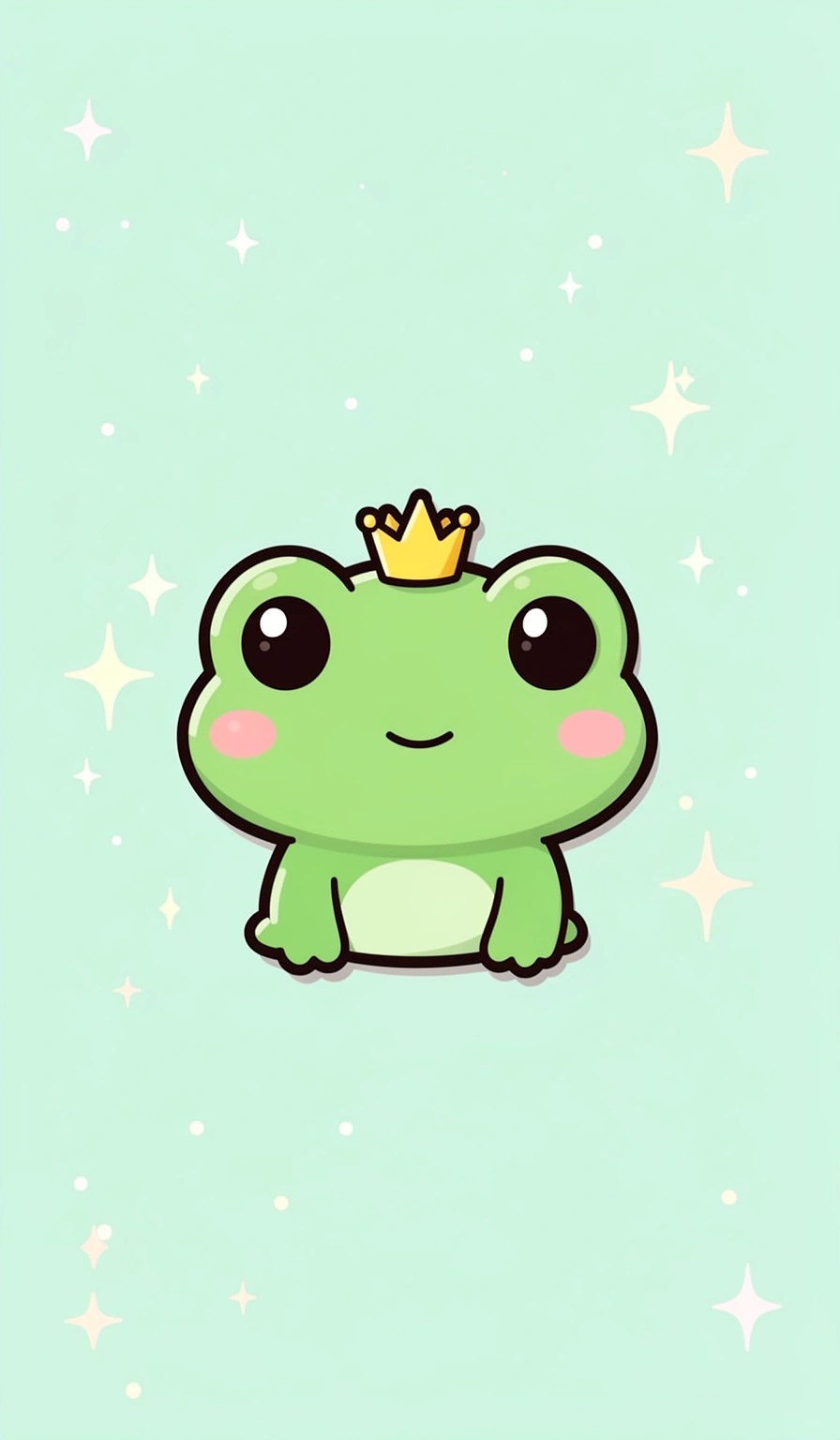 kawaii wallpaper — frog cute 2 (free download)