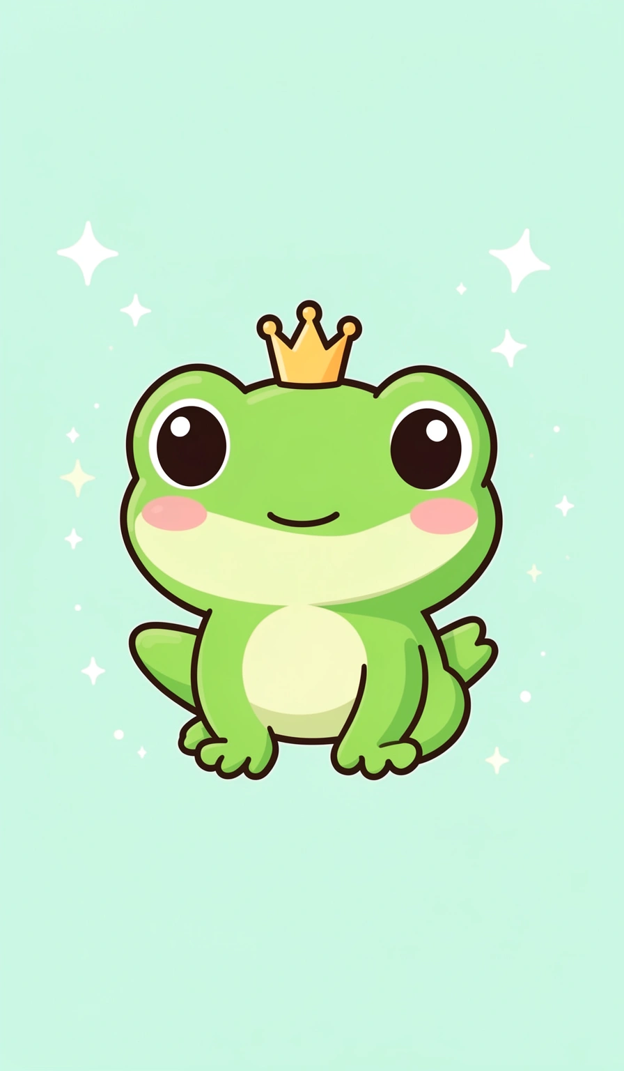 kawaii wallpaper — frog cute 4 (free download)