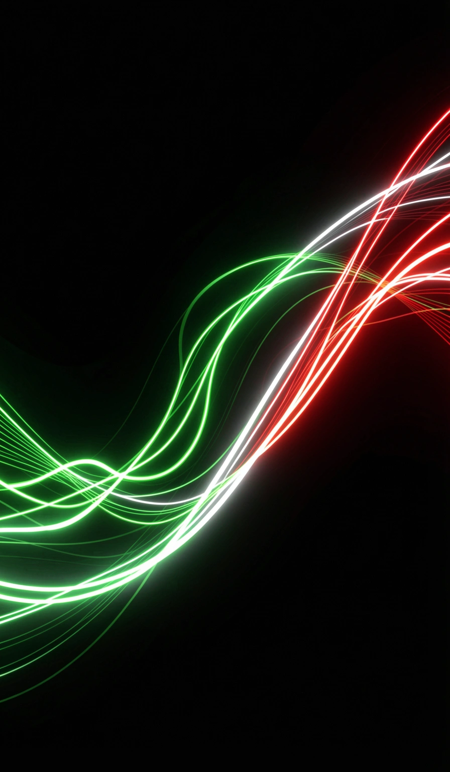 mexican flag wallpaper — neon tricolor 1 (free download)