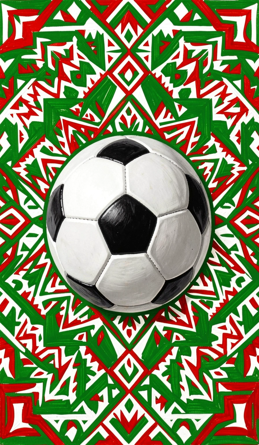 mexico soccer wallpaper — aztec pattern 2 (free download)