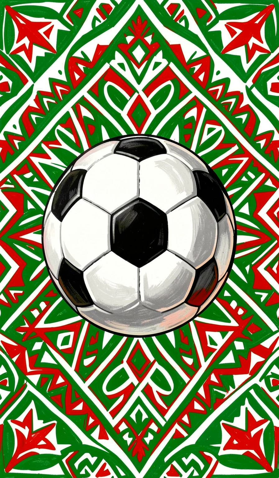 mexico soccer wallpaper — aztec pattern 3 (free download)