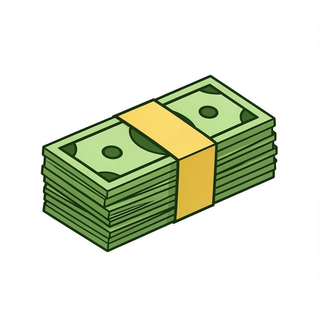 money clipart — bill stack 2 (free download)