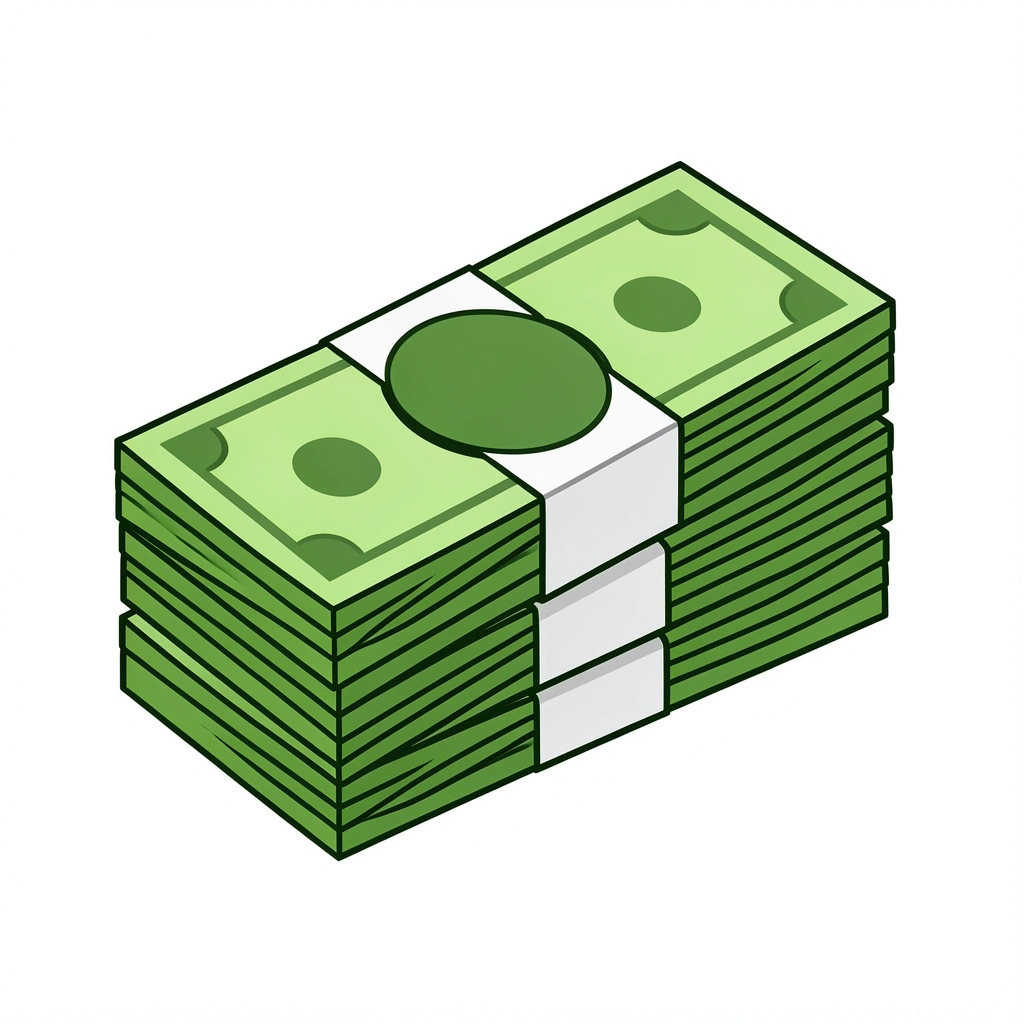 money clipart — bill stack 3 (free download)