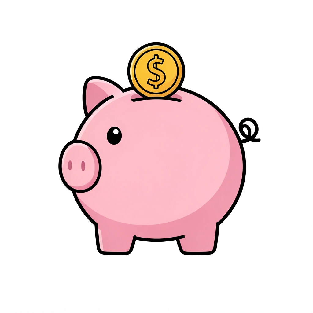 money clipart — piggy bank 3 (free download)