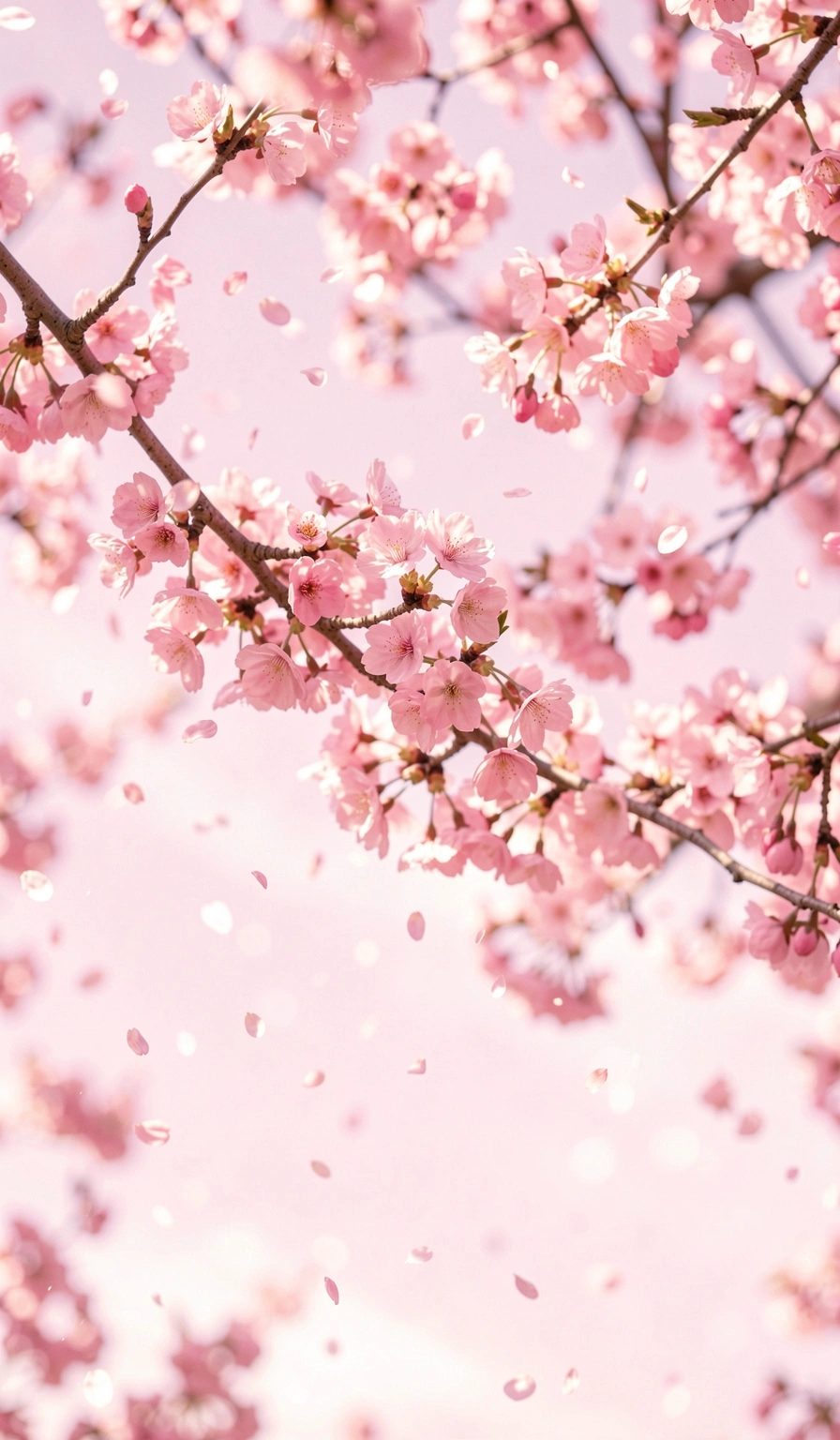 pink wallpaper — cherry blossom 3 (free download)