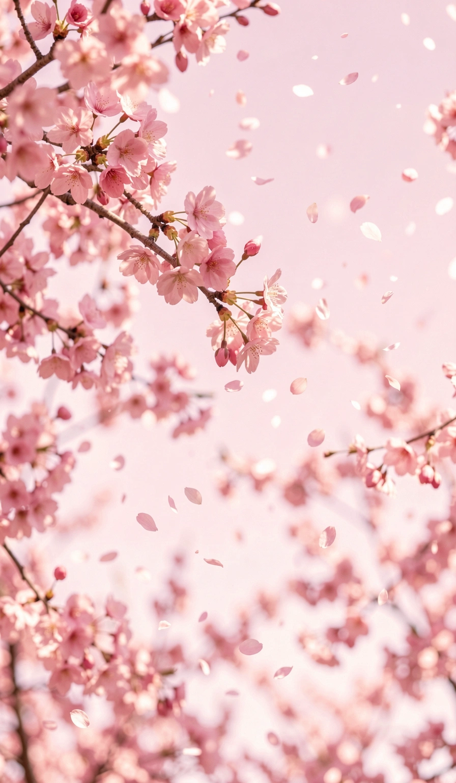 pink wallpaper — cherry blossom 4 (free download)