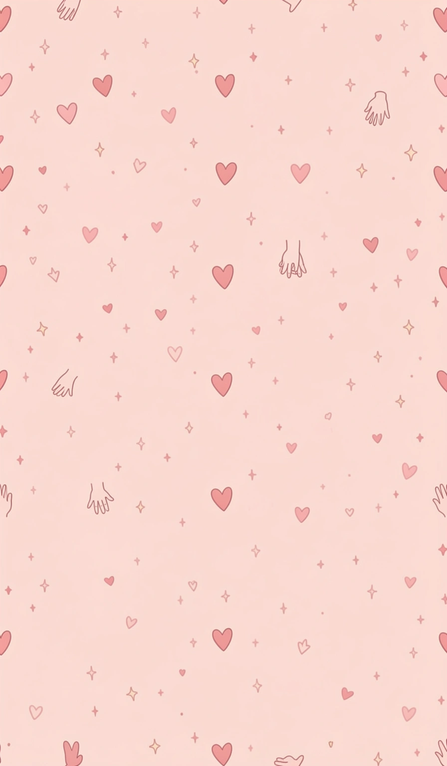 pink wallpaper — hearts pattern 4 (free download)