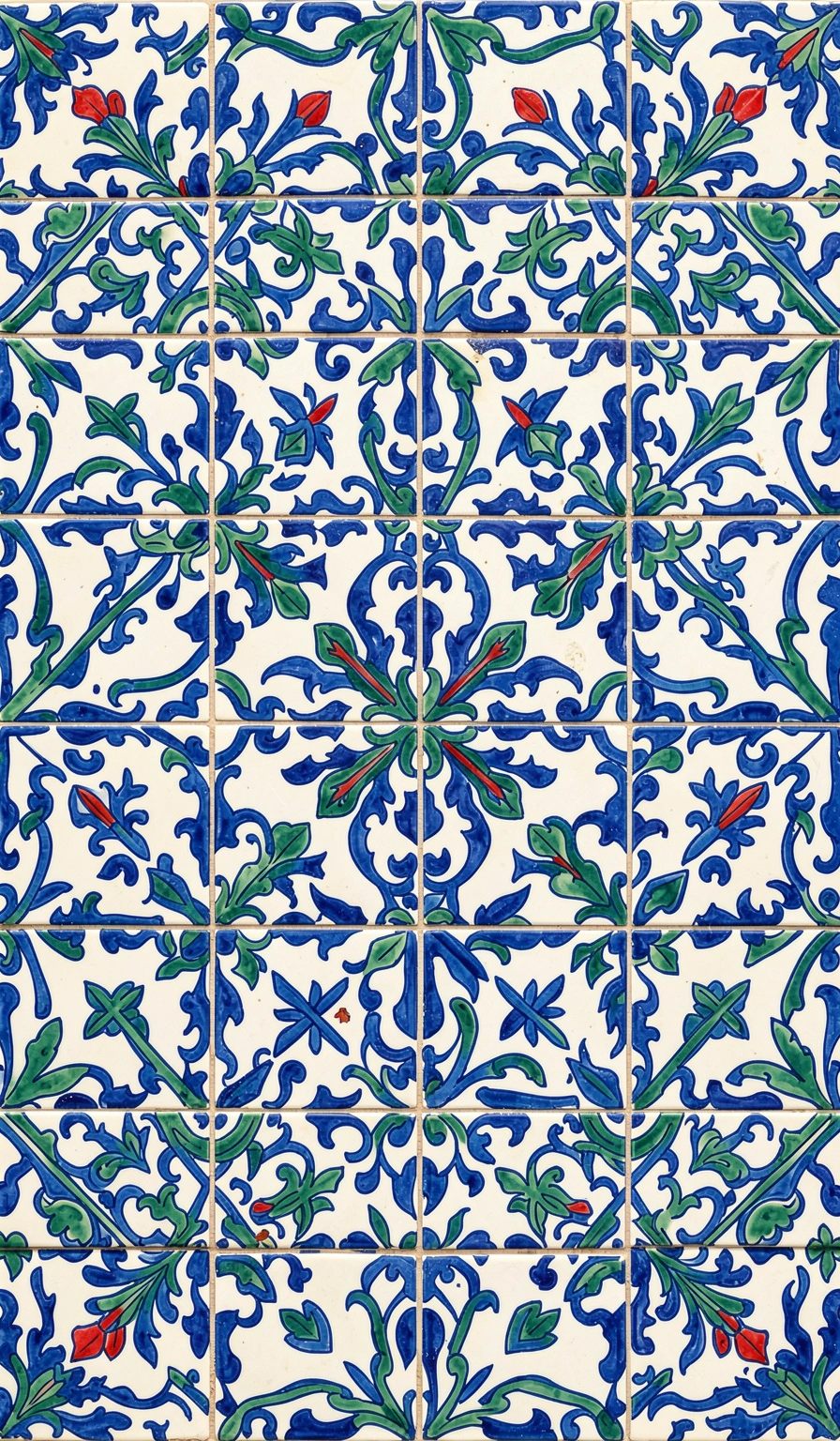 portugal flag wallpaper — azulejo 2 (free download)