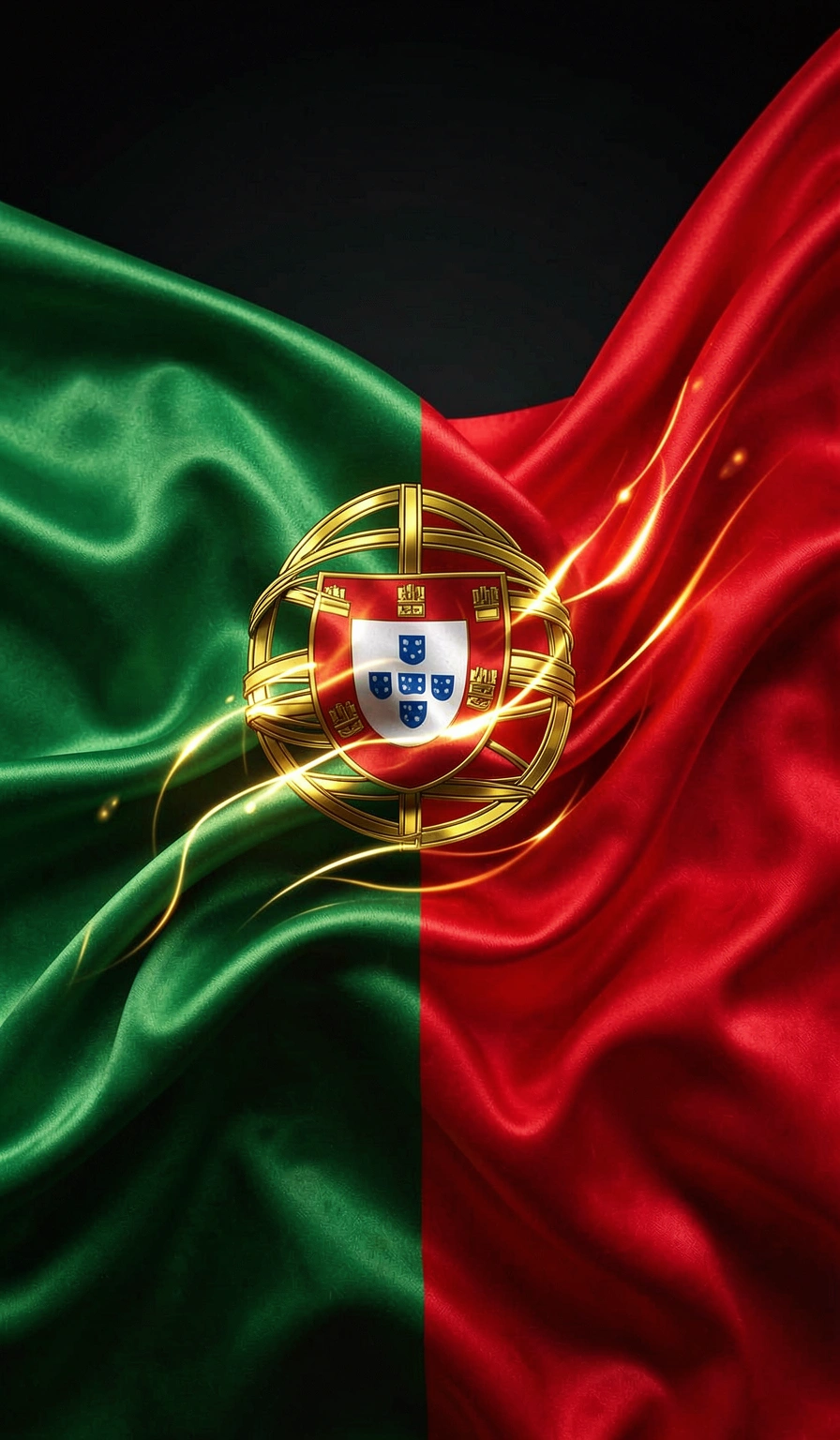 portugal flag wallpaper — silk green red 2 (free download)