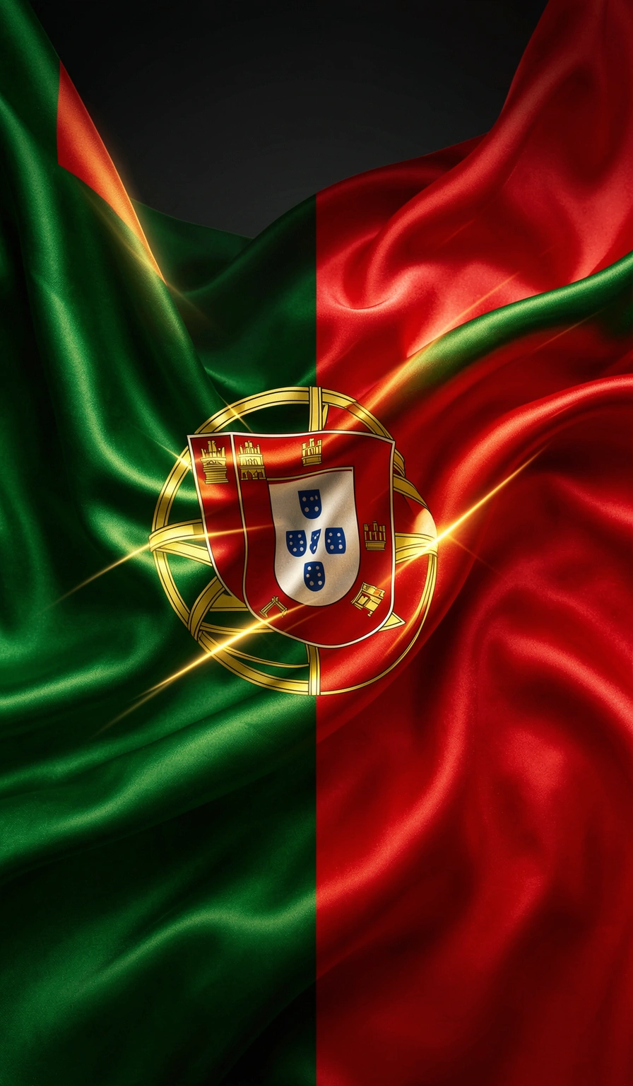 portugal flag wallpaper — silk green red 3 (free download)
