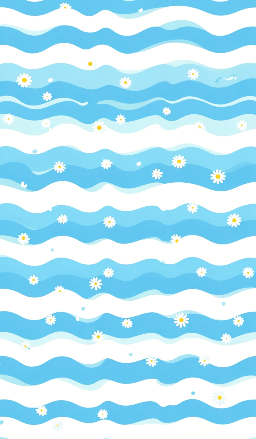 preppy wallpaper — blue waves 1 (free download)