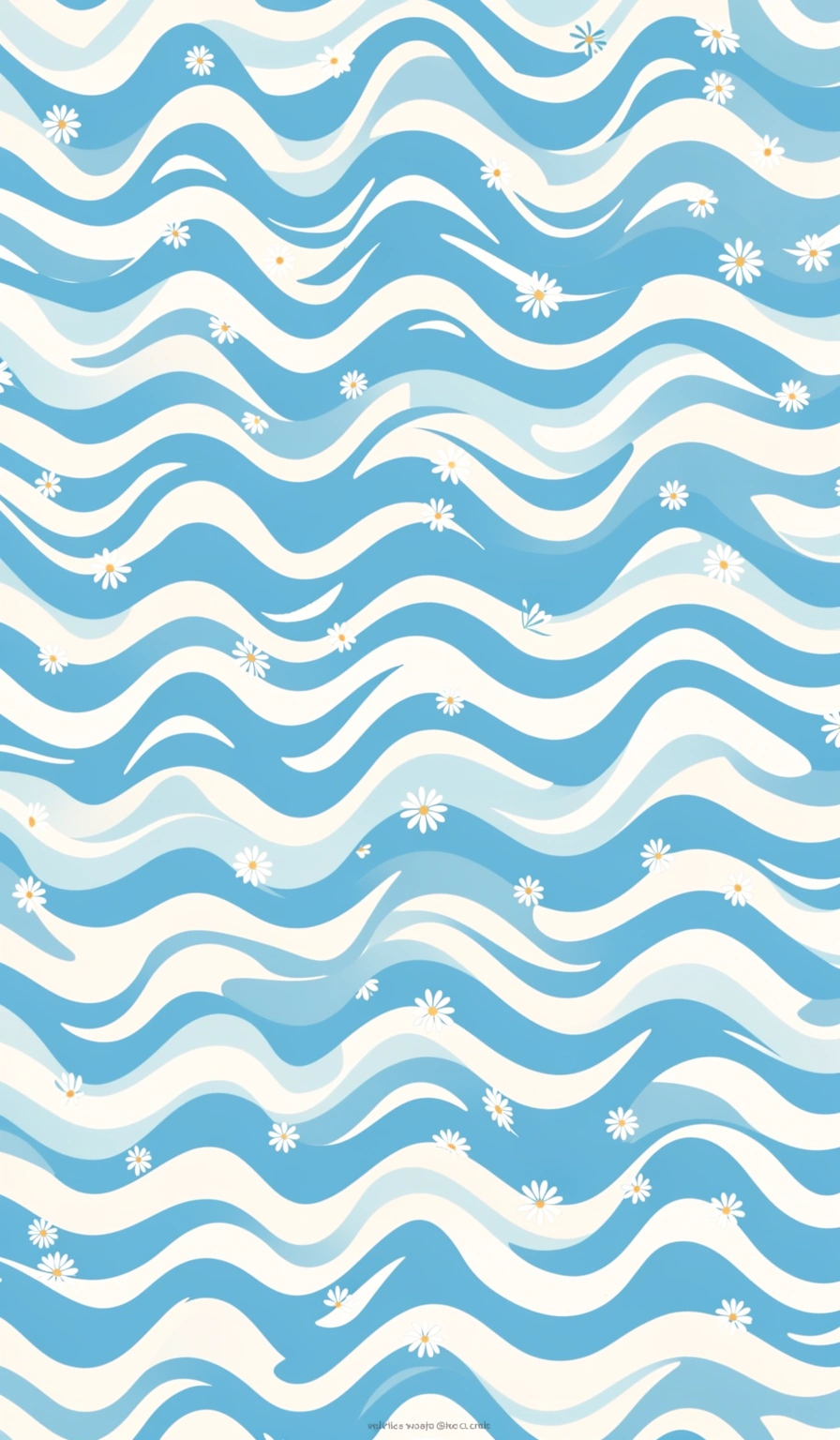 preppy wallpaper — blue waves 4 (free download)